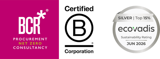 BCR Associates — Procurement, Net Zero, Consultancy. Certified B Corporation. EcoVadis Silver, top 15%.